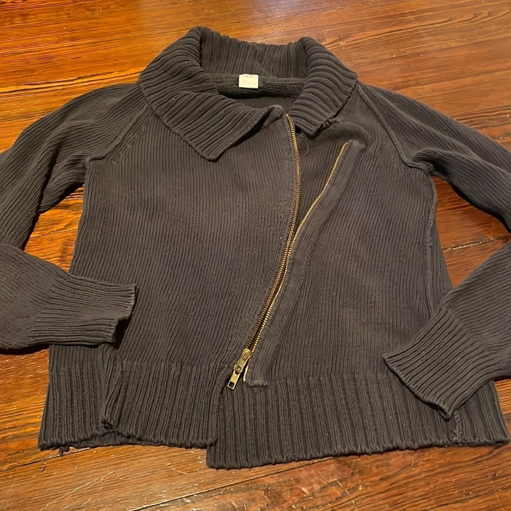 J.Crew Women’s Gray Zip up Cardigan Size S
